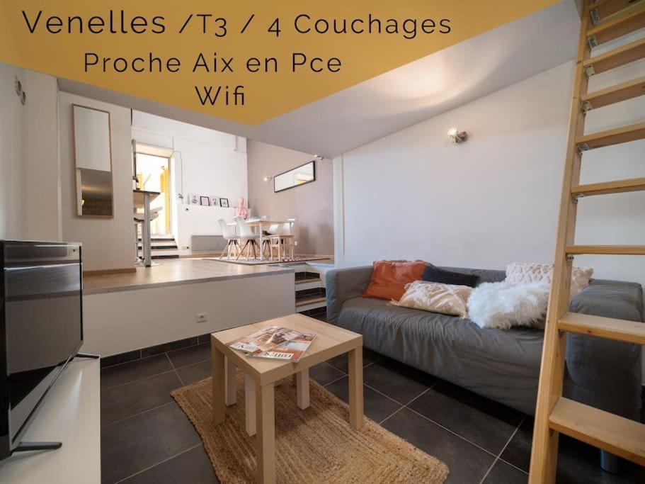 Appartement Tout Equipe 4 Couchages Avec Terrasse Et Parking Venelles Extérieur photo